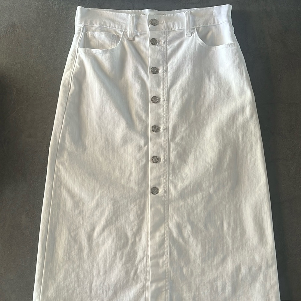 Banana Republic Factory Denim Midi Skirt
